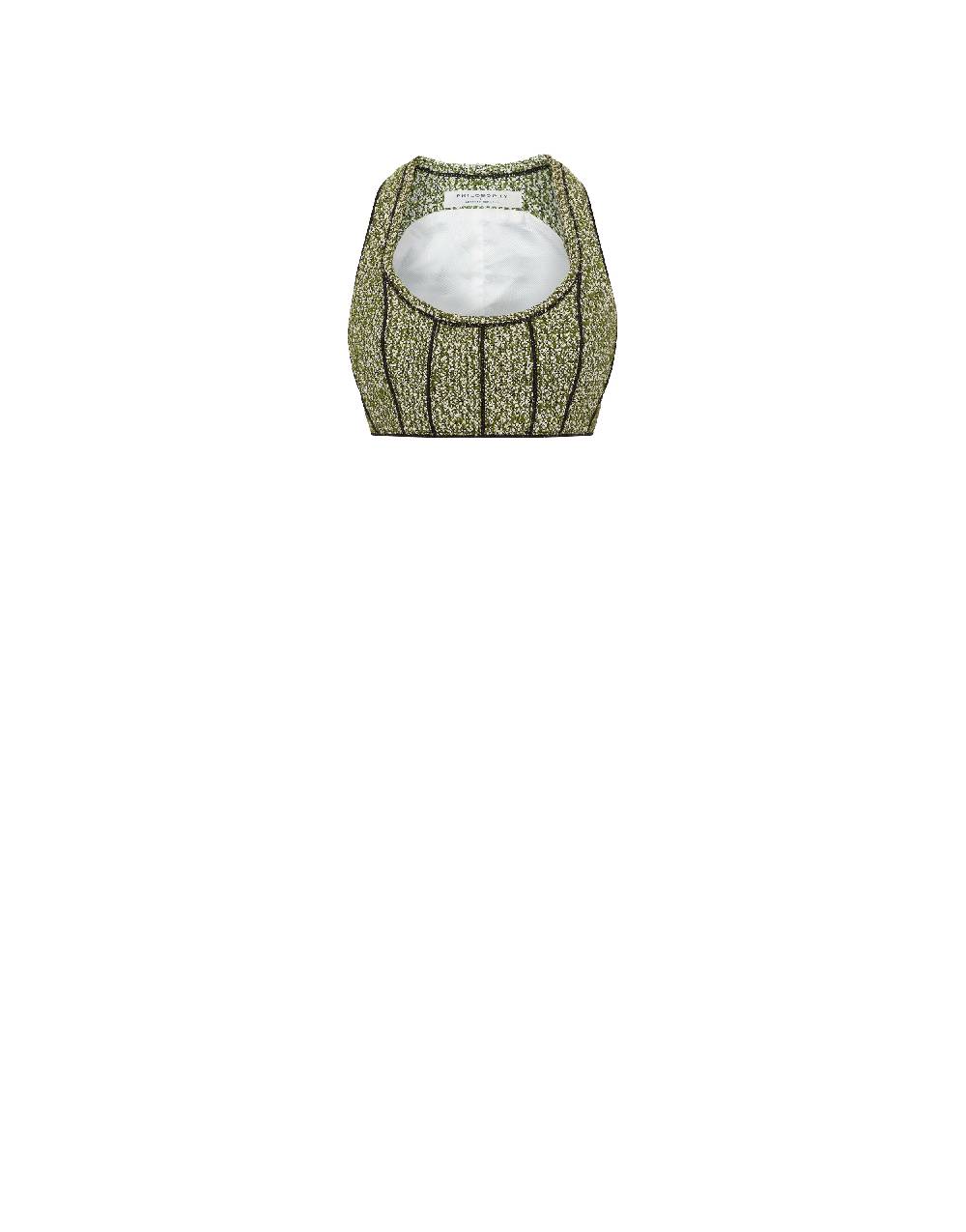 Philosophy Di Lorenzo Serafini Micro top in stuoia bouclé Qualità
