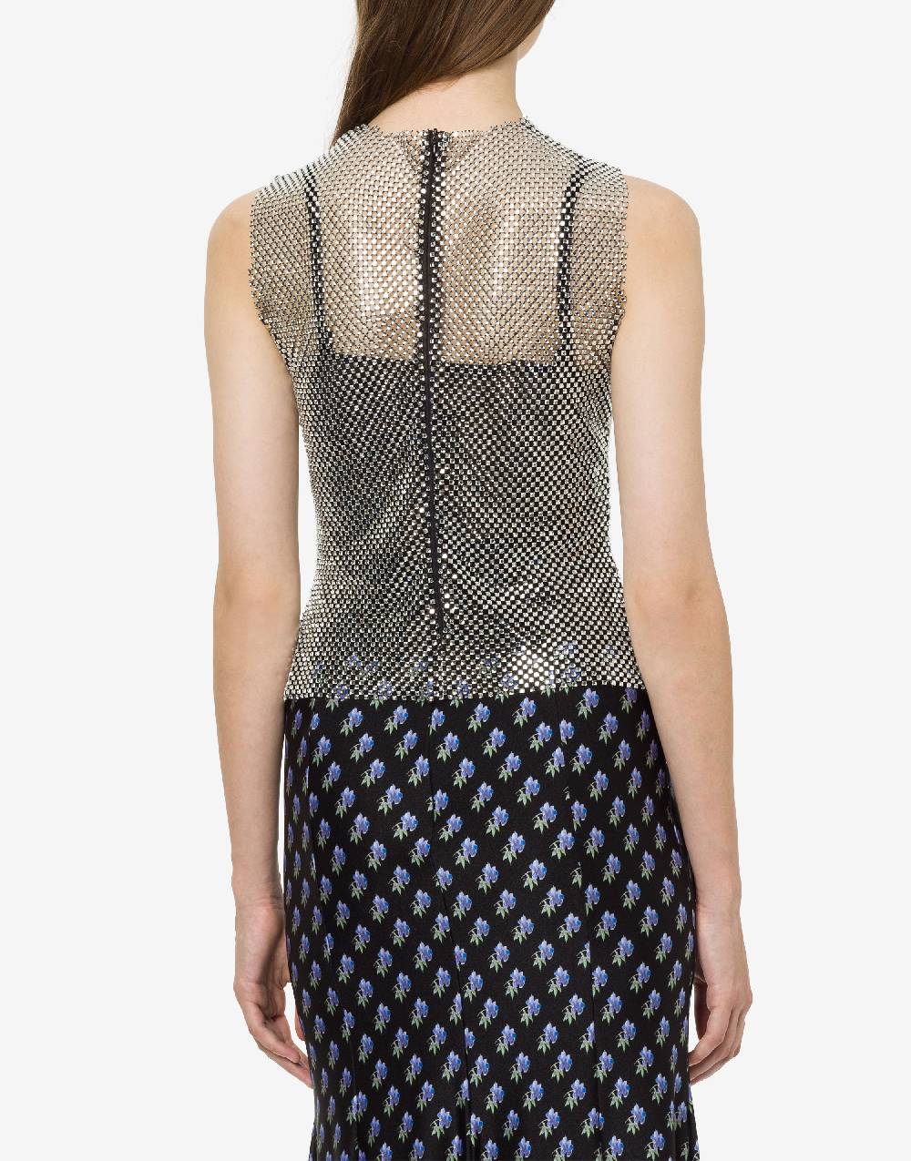 Philosophy Di Lorenzo Serafini Crop top in rete con strass Offerta settimanale