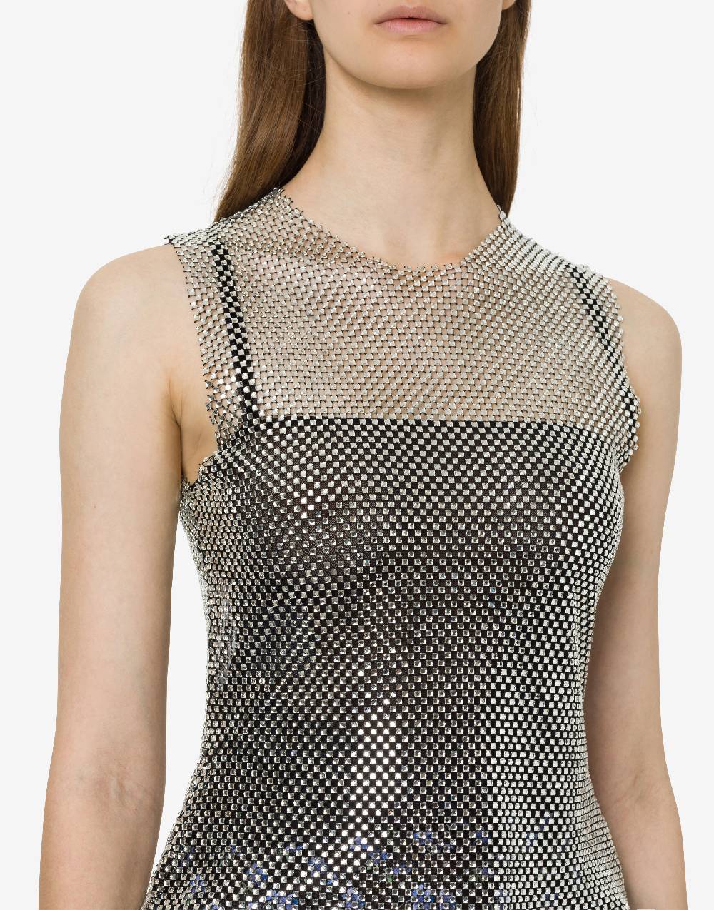 Philosophy Di Lorenzo Serafini Crop top in rete con strass Offerta settimanale
