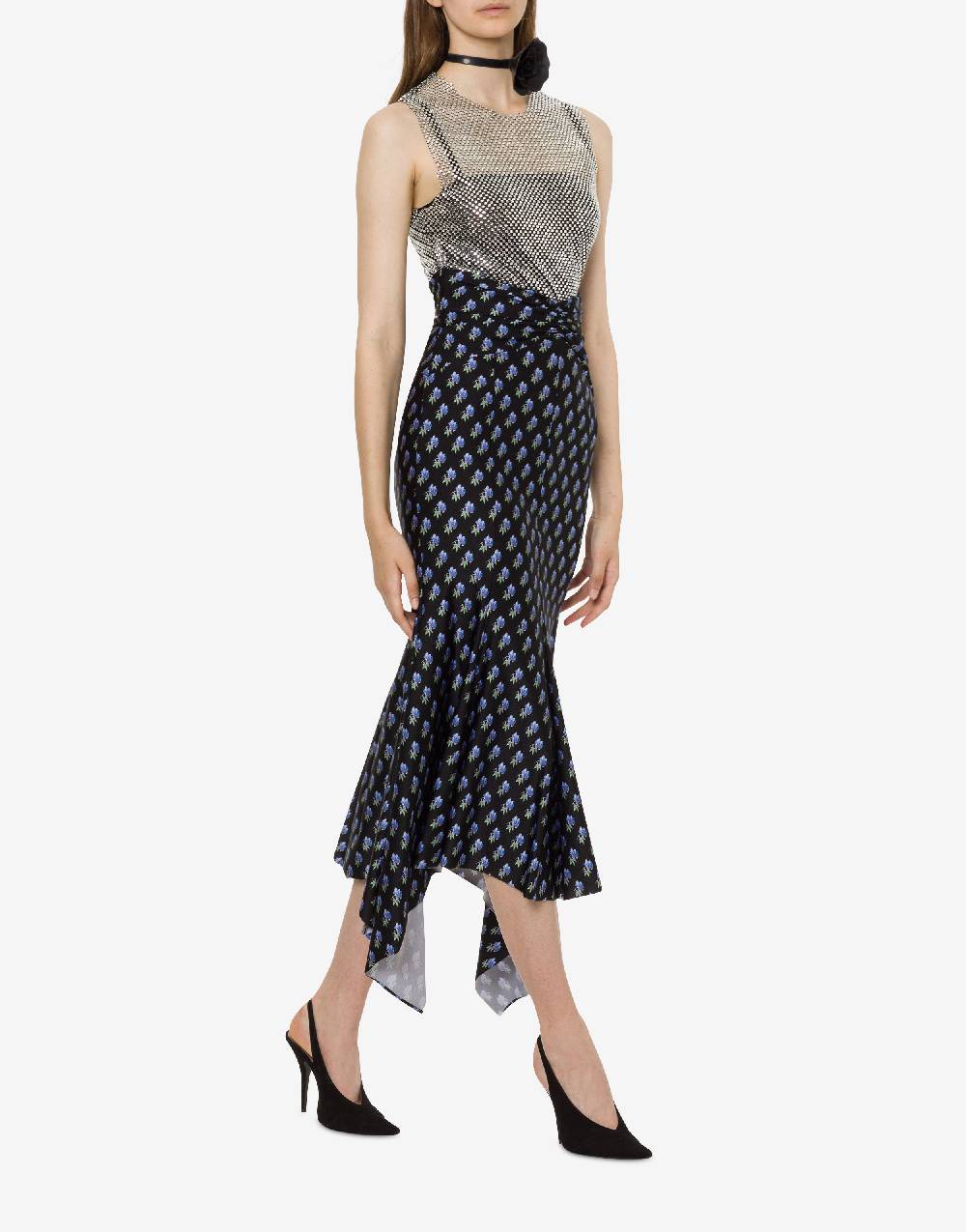 Philosophy Di Lorenzo Serafini Crop top in rete con strass Offerta settimanale