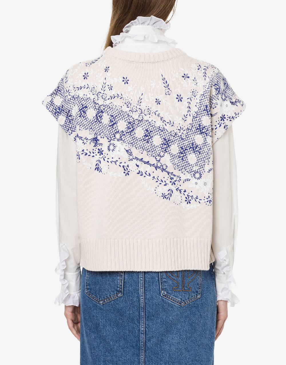 Philosophy Di Lorenzo Serafini Top in maglia con stampa Soddisfazione Garantita