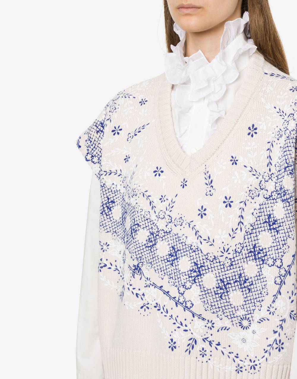 Philosophy Di Lorenzo Serafini Top in maglia con stampa Soddisfazione Garantita
