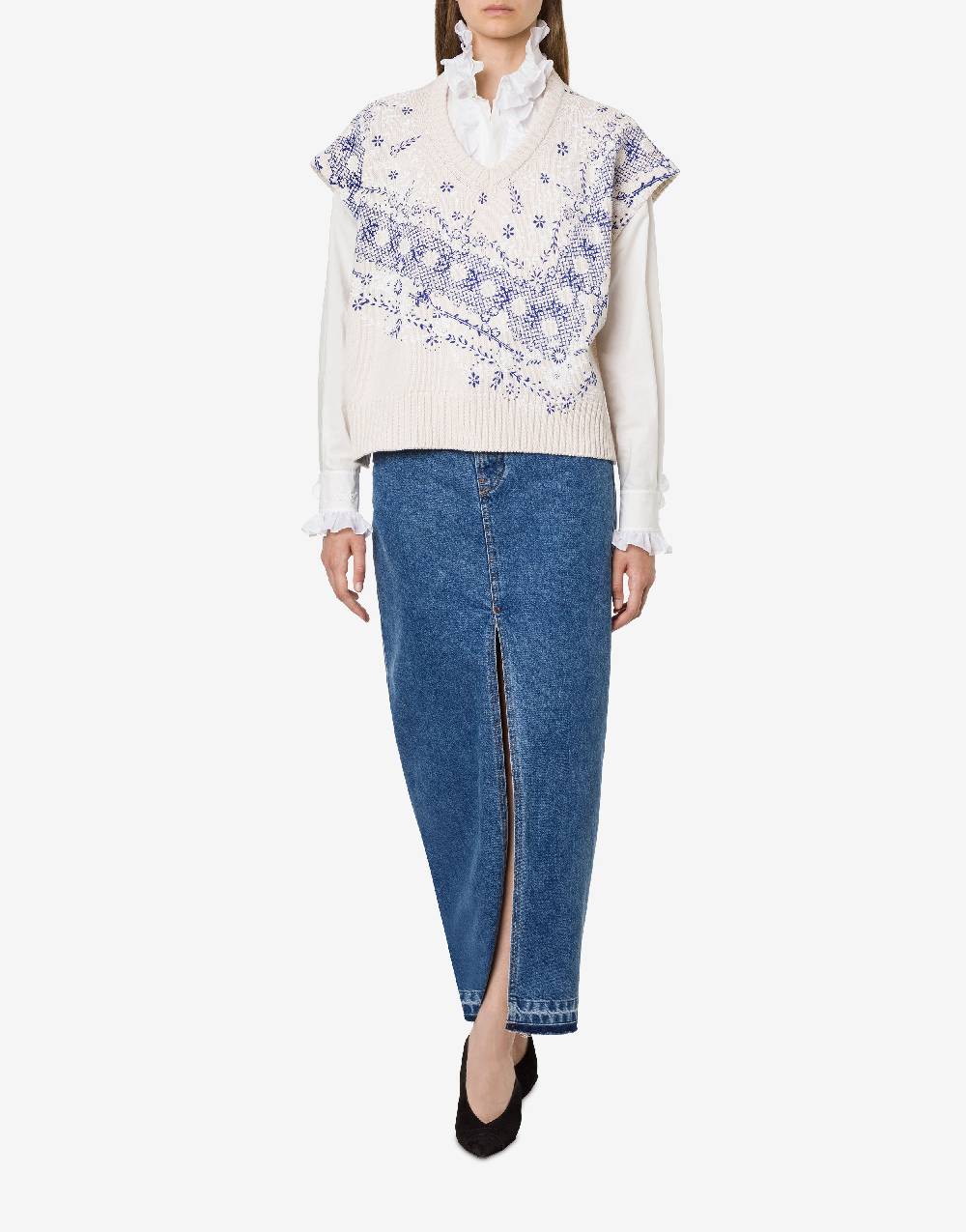 Philosophy Di Lorenzo Serafini Top in maglia con stampa Soddisfazione Garantita
