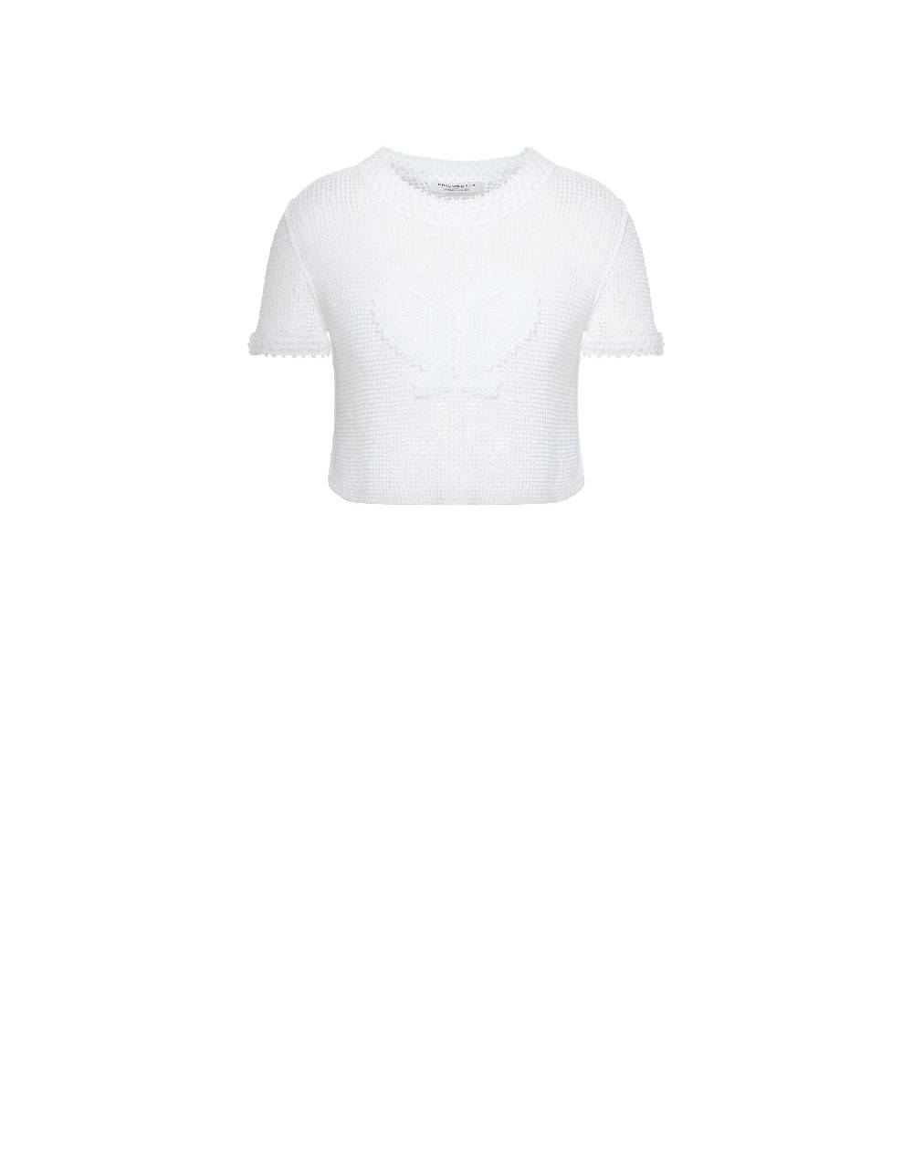 Philosophy Di Lorenzo Serafini Maglia crop in rete stretch Doppia P Negozi Online