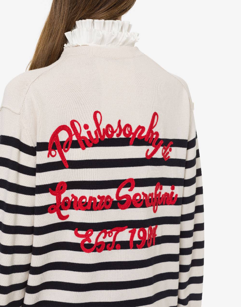 Philosophy Di Lorenzo Serafini Cardigan a righe in lana e cotone Acquista Ora