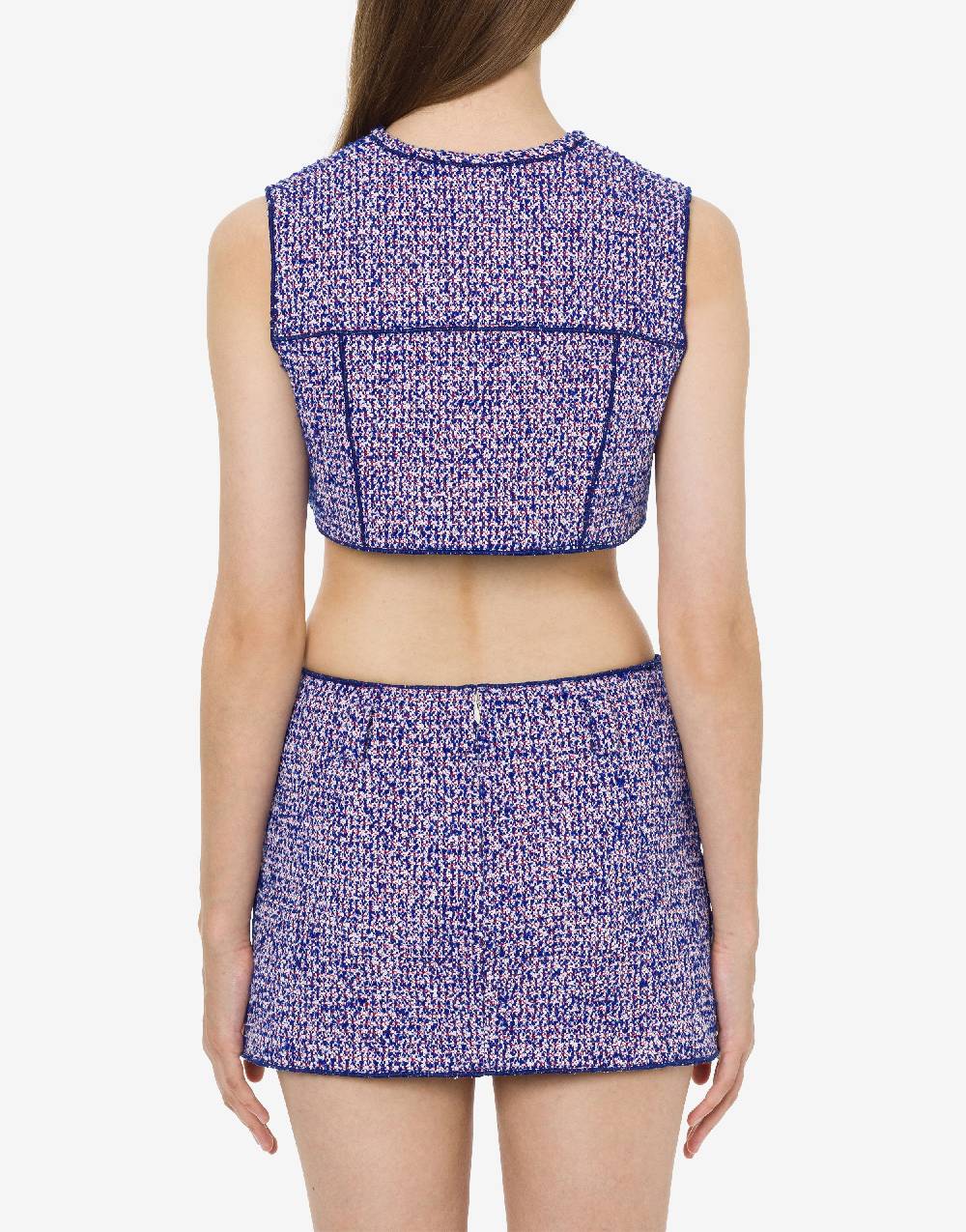 Philosophy Di Lorenzo Serafini Gilet crop in stuoia bouclé Fino Al -60%