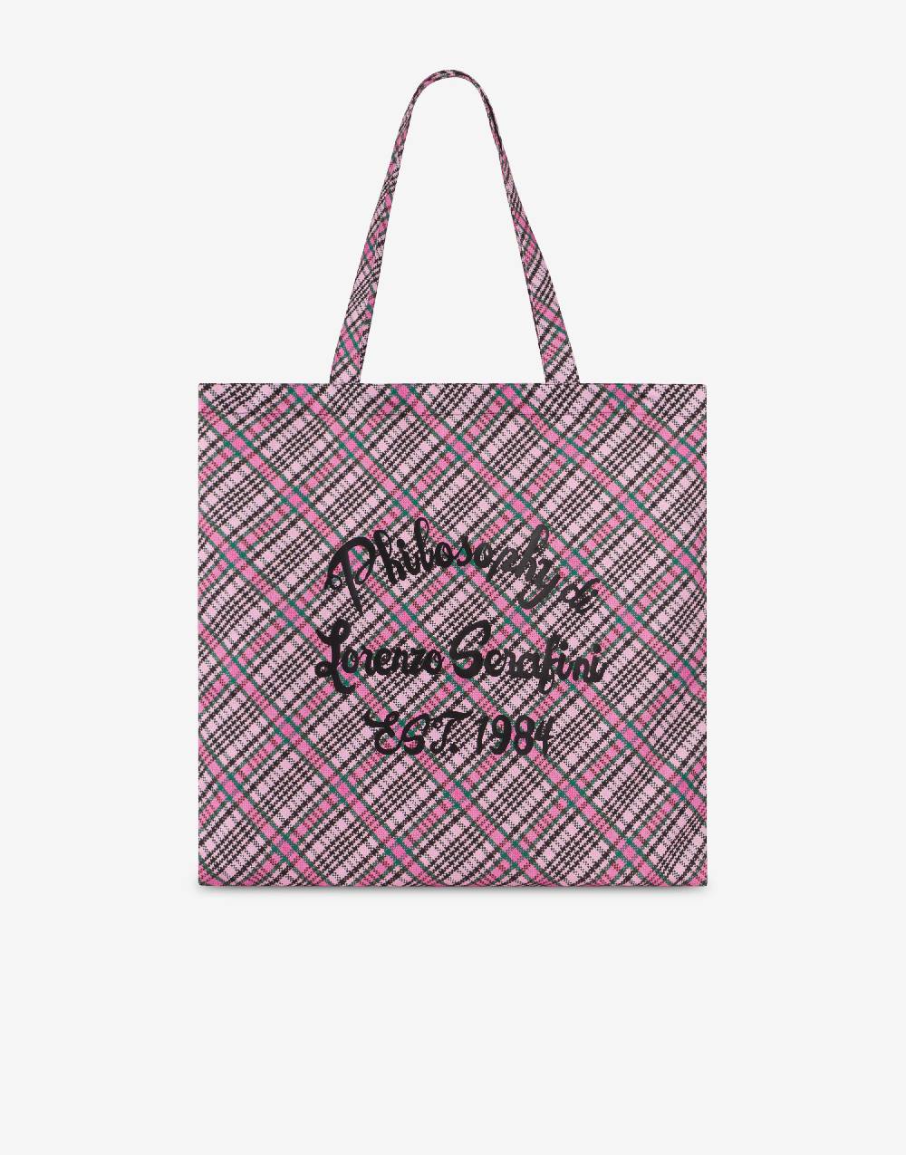 Philosophy Di Lorenzo Serafini Shopper beachwear con stampa Check Offerta