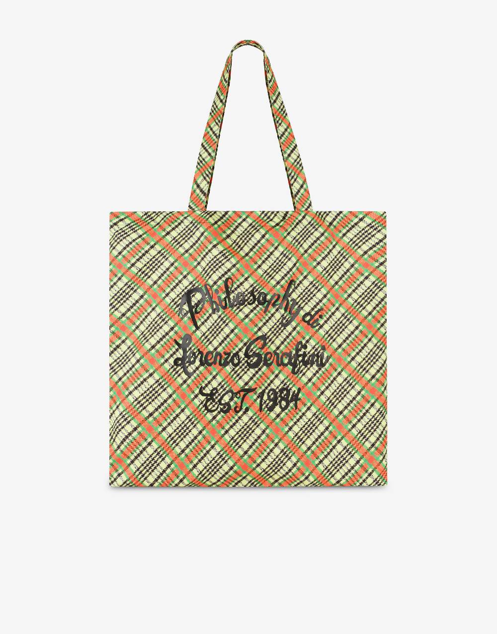 Philosophy Di Lorenzo Serafini Shopper beachwear con stampa Check Economico