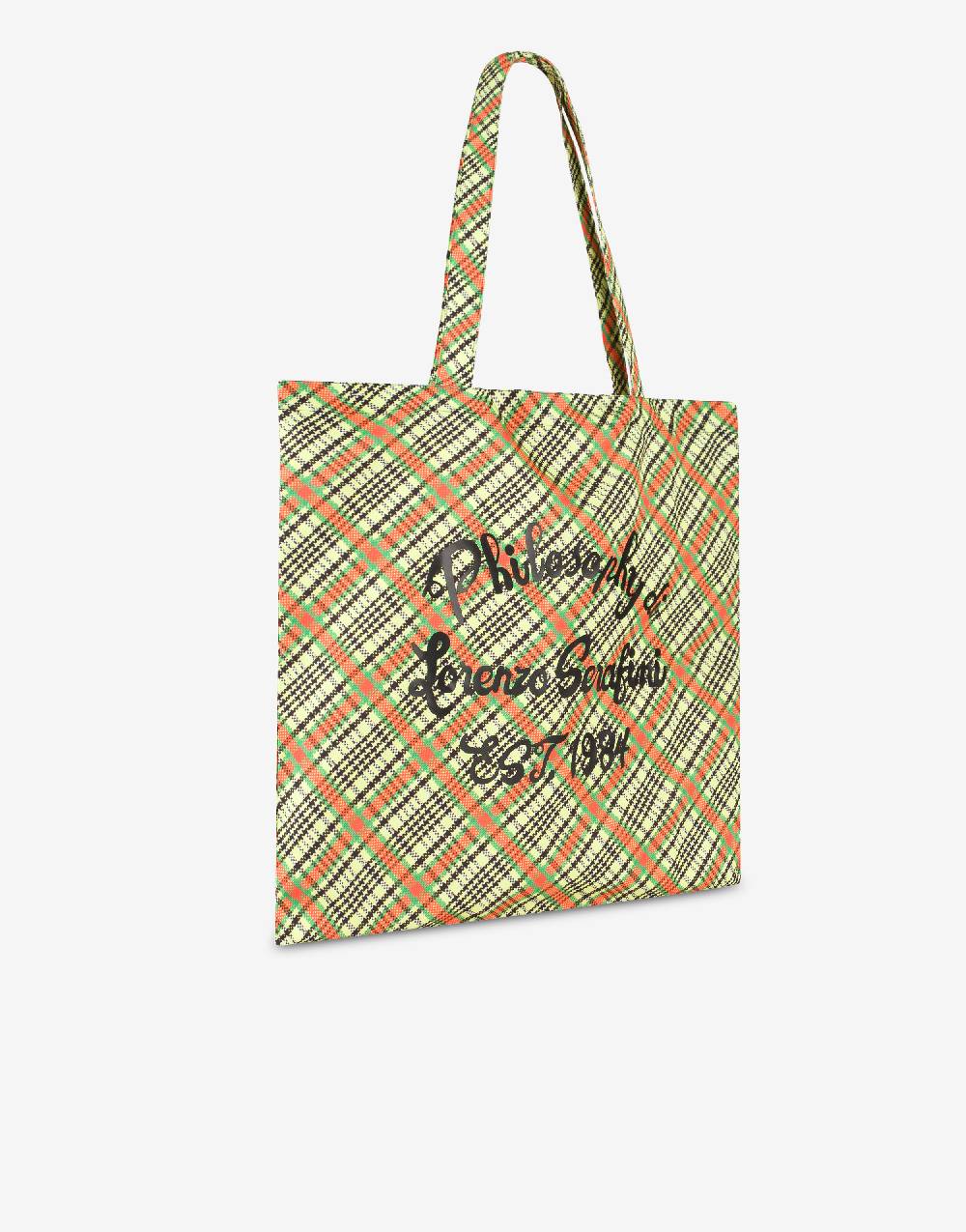 Philosophy Di Lorenzo Serafini Shopper beachwear con stampa Check Economico