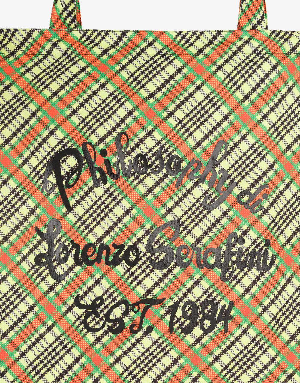 Philosophy Di Lorenzo Serafini Shopper beachwear con stampa Check Economico