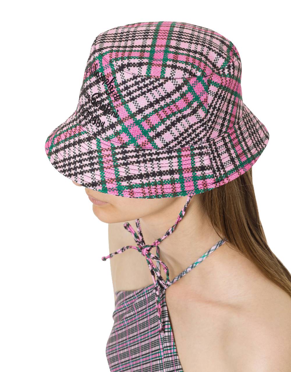 Philosophy Di Lorenzo Serafini Cappello beachwear con stampa Check In Vendita