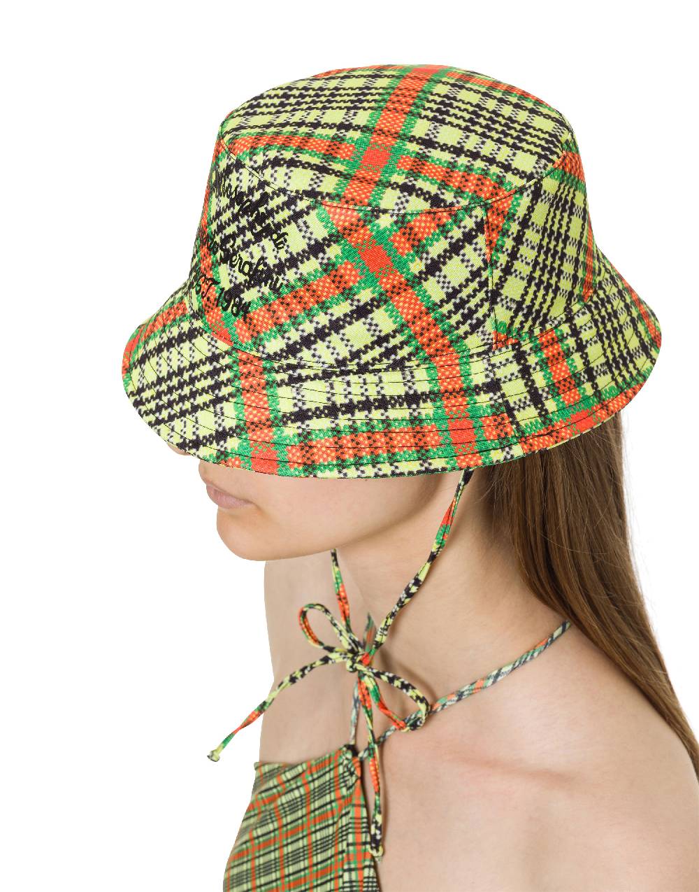 Philosophy Di Lorenzo Serafini Cappello beachwear con stampa Check Saldi