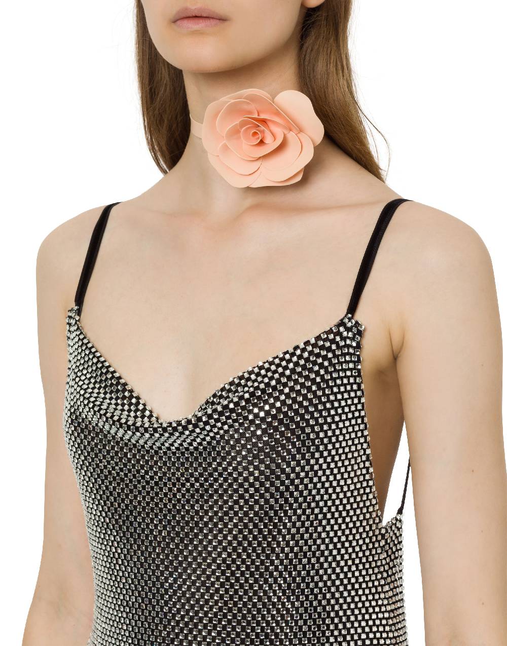 Philosophy Di Lorenzo Serafini Choker con fiore in latex Offerte