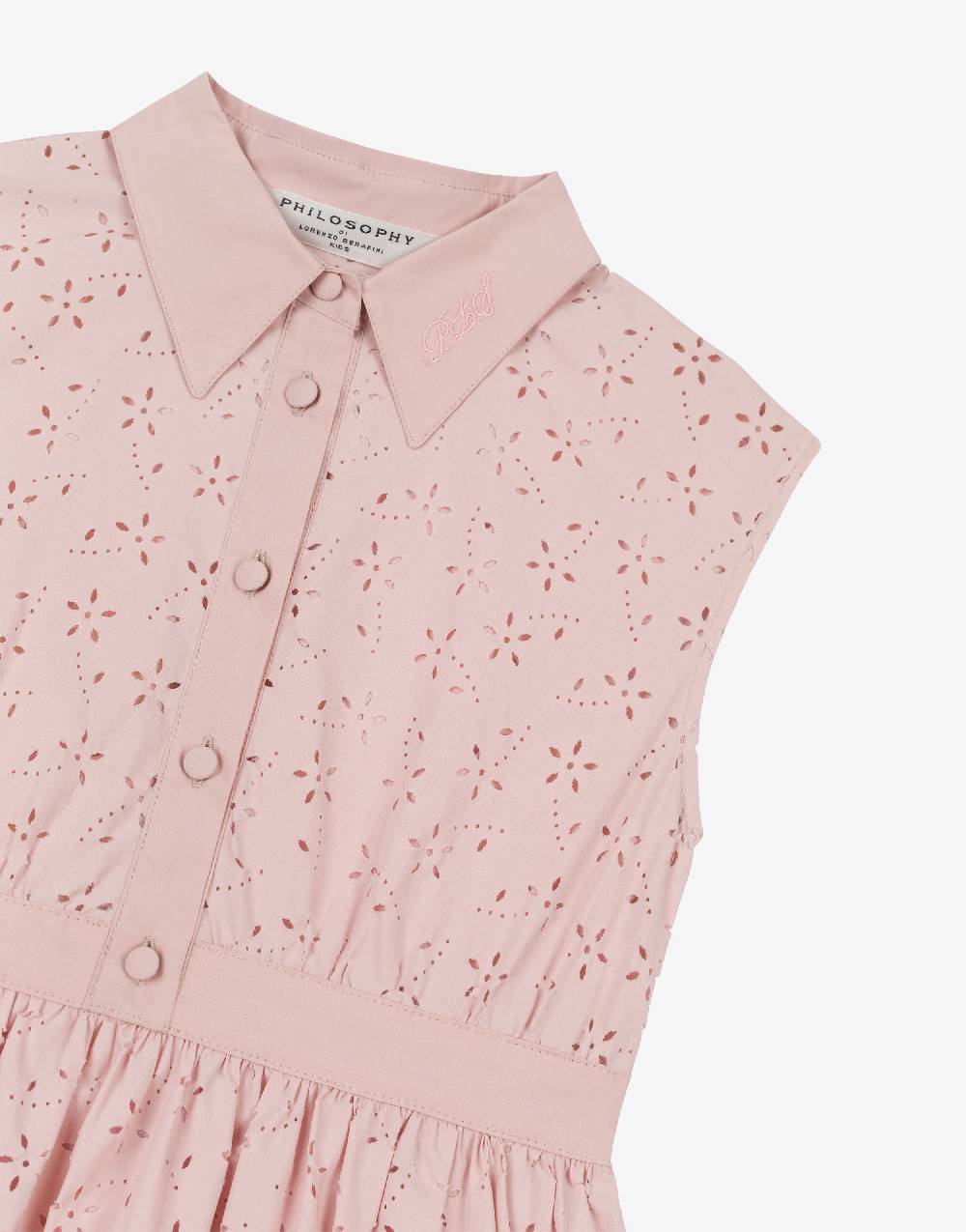 Philosophy Di Lorenzo Serafini Kids abito in cotone con motivo floreale Vendite Flash