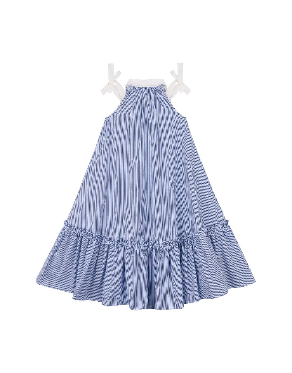 Philosophy Di Lorenzo Serafini Kids abito in popeline rigato con fiocchi Negozio