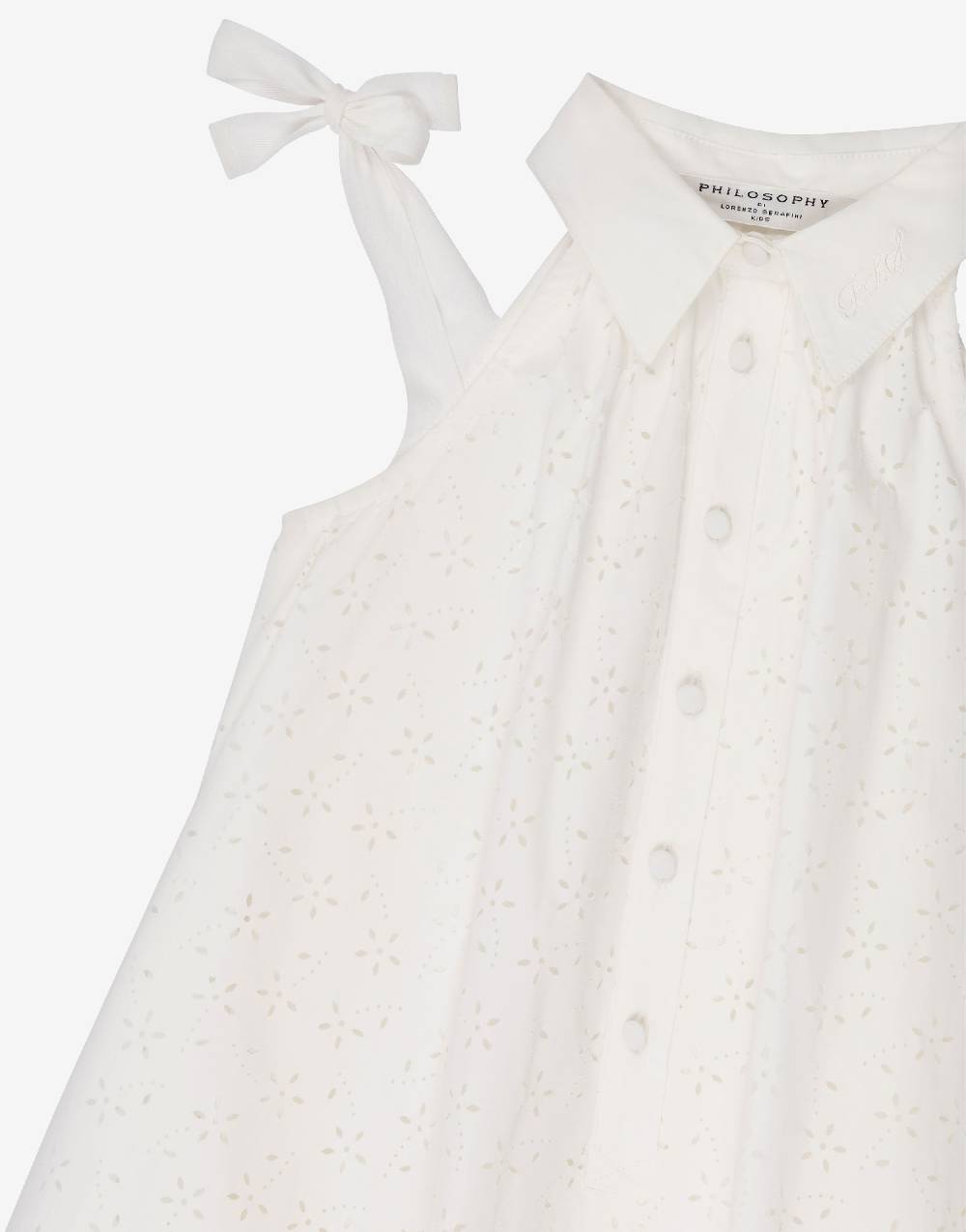 Philosophy Di Lorenzo Serafini Kids abito ad A in cotone con motivo floreale Nuova