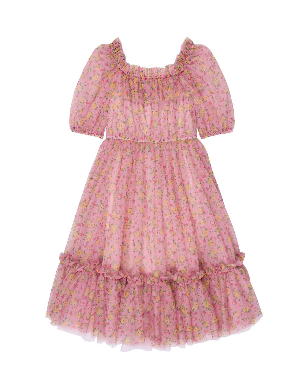 Philosophy Di Lorenzo Serafini Kids abito in tulle con stampa fiori Moda