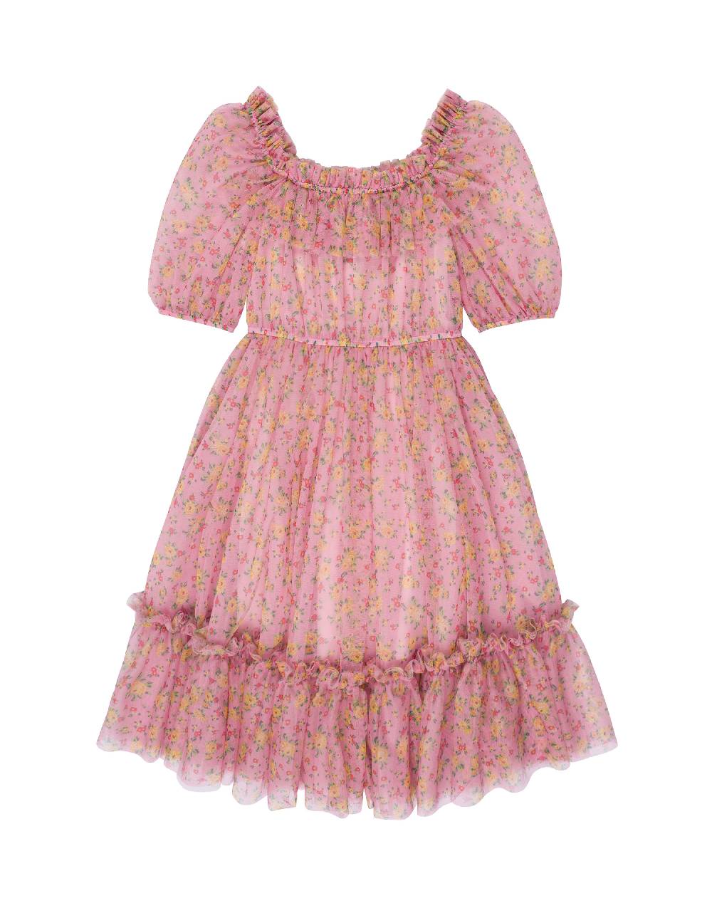 Philosophy Di Lorenzo Serafini Kids abito in tulle con stampa fiori Moda