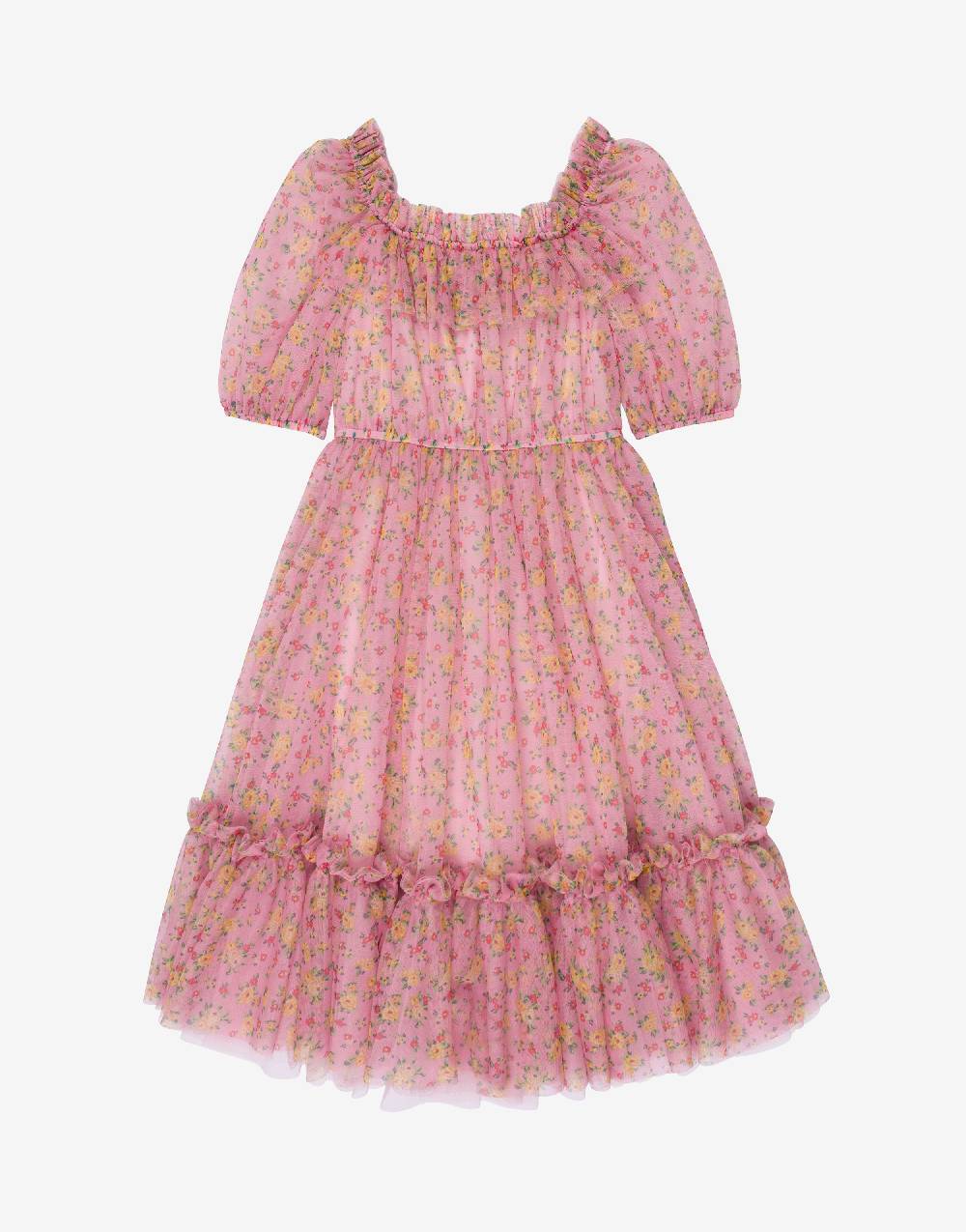 Philosophy Di Lorenzo Serafini Kids abito in tulle con stampa fiori Moda