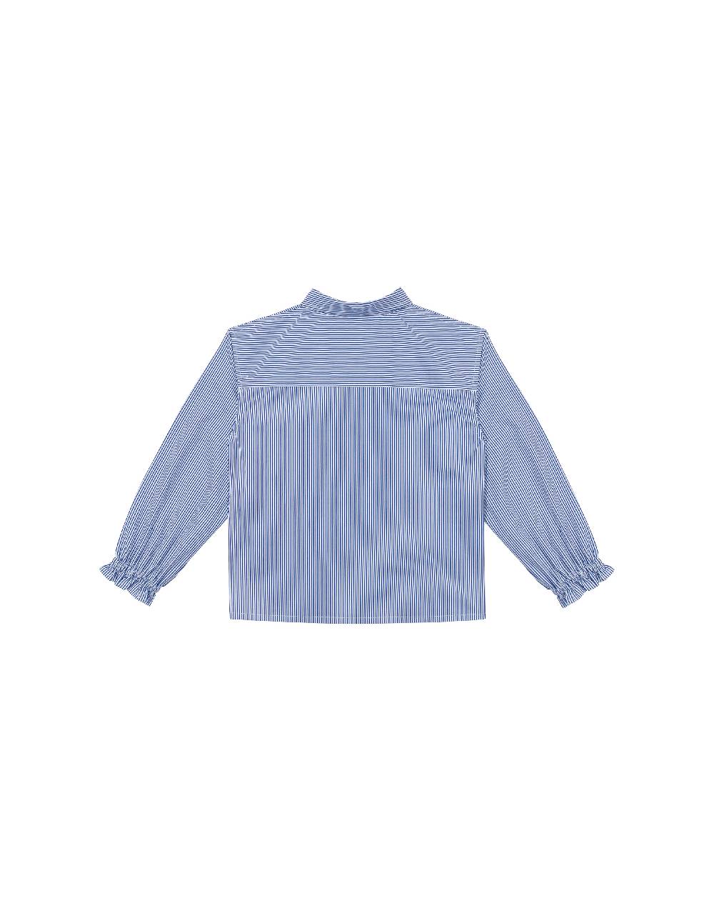 Philosophy Di Lorenzo Serafini Kids camicia in popeline rigato con patch 'doppia P' Nuovo