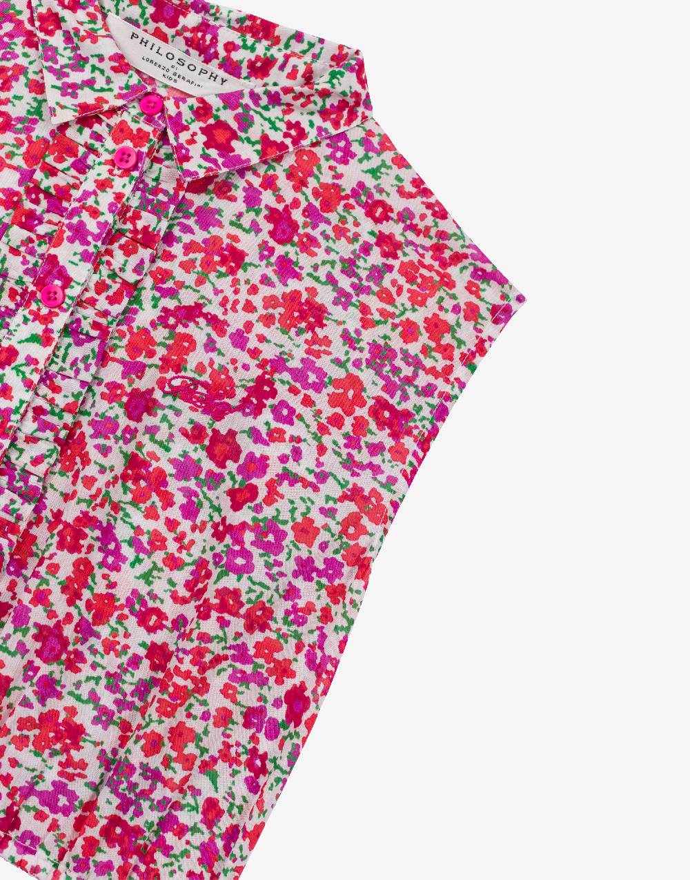 Philosophy Di Lorenzo Serafini Kids top in cotone con stampa fiori Vendita