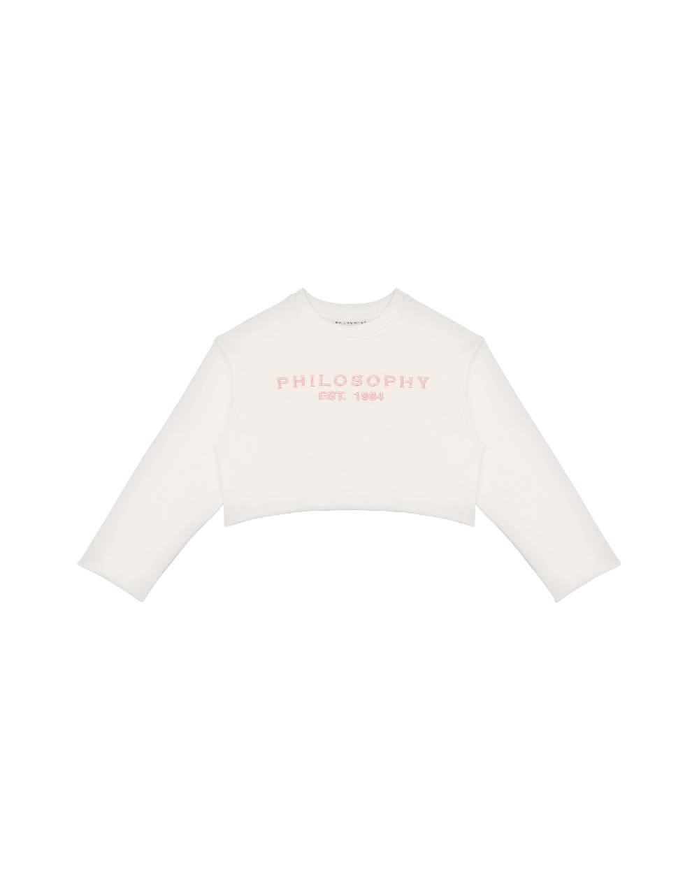 Philosophy Di Lorenzo Serafini Kids felpa in cotone con ricamo logo Pezzi Unici