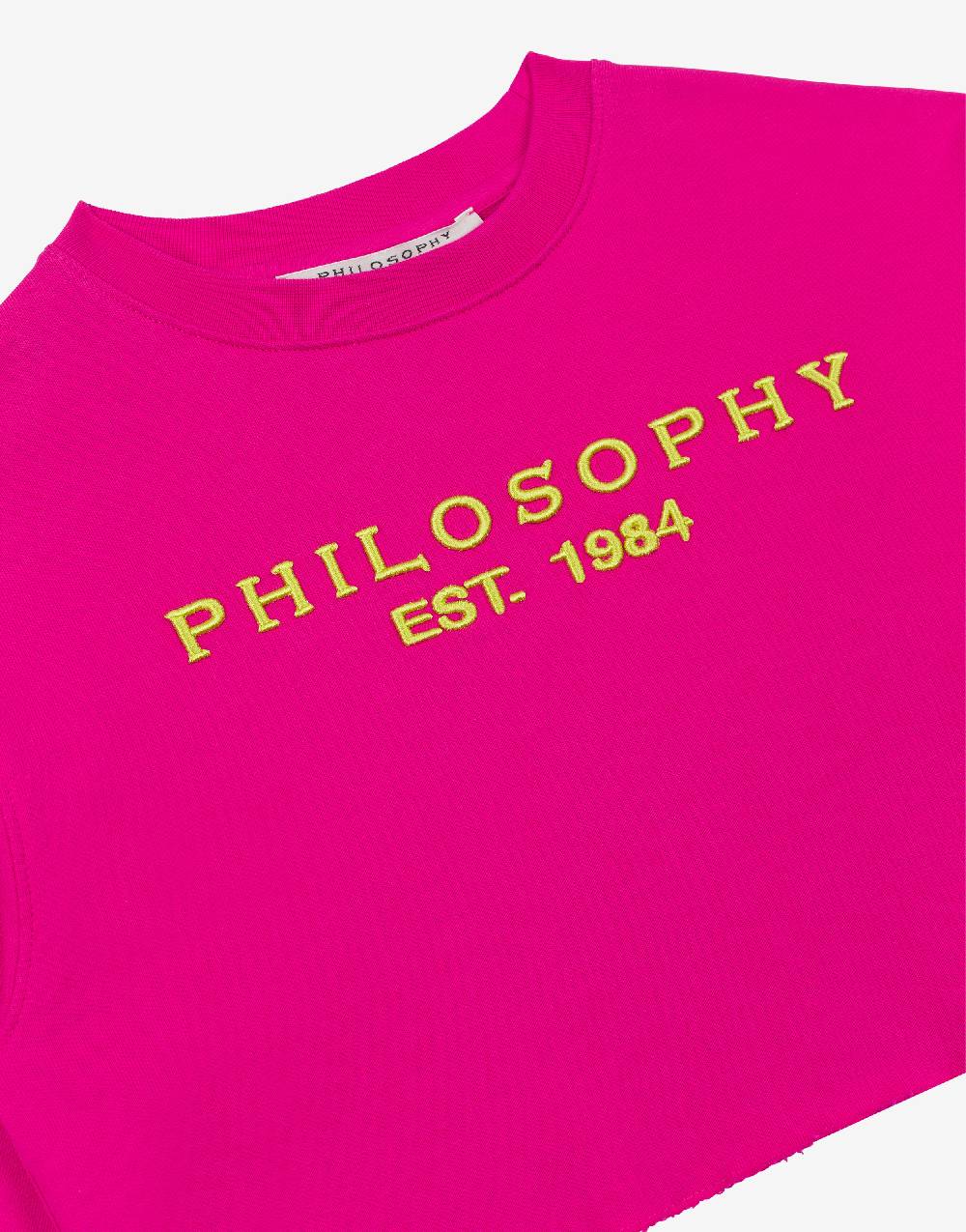 Philosophy Di Lorenzo Serafini Kids felpa in cotone con ricamo logo Soddisfazione Garantita