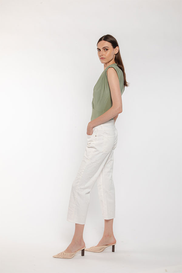 PS. Don't Forget Me GINEVRA MID RISE RELAXED FIT In Linea