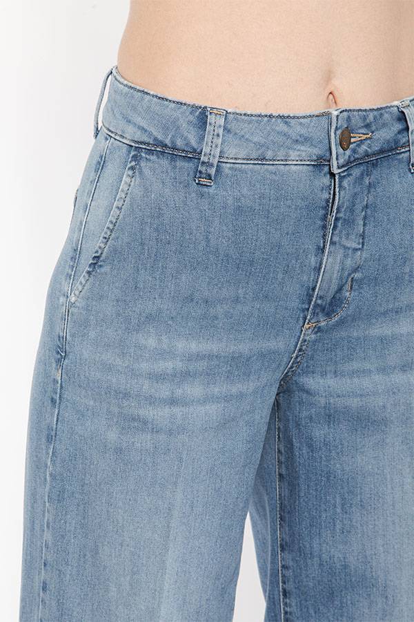 PS. Don't Forget Me EVA MID RISE PALAZZO CROPPED FIT Qualità