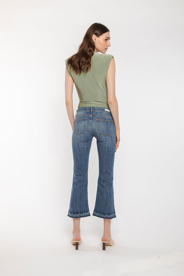 PS. Don't Forget Me SHARON LOW RISE FLARE CROPPED FIT Shopping Online