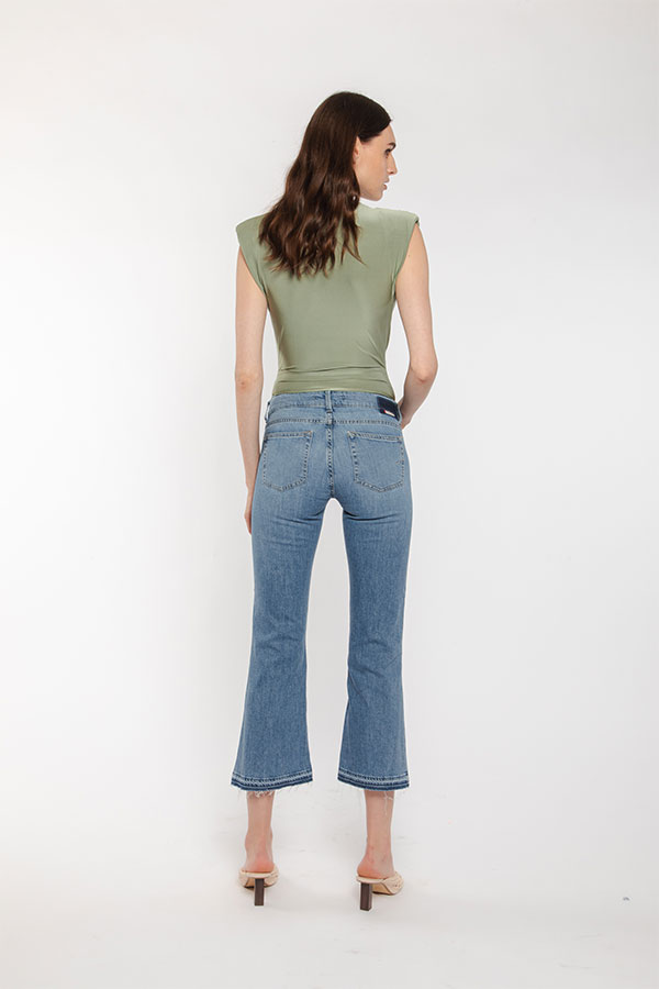 PS. Don't Forget Me SHARON LOW RISE FLARE CROPPED FIT Affare Del Giorno