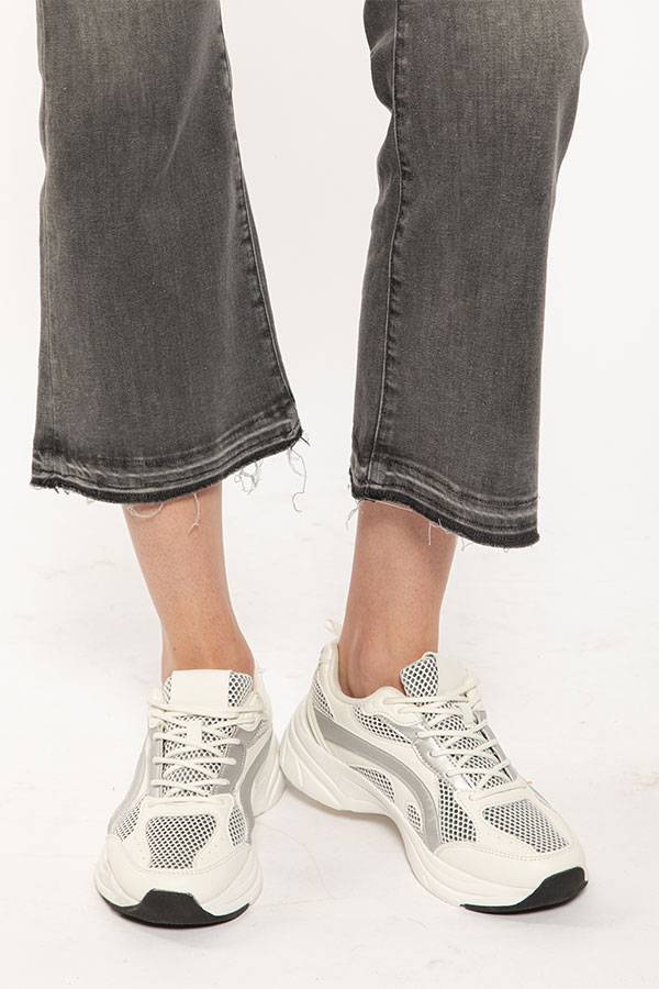 PS. Don't Forget Me SHARON LOW RISE FLARE CROPPED FIT Prezzo Ridotto