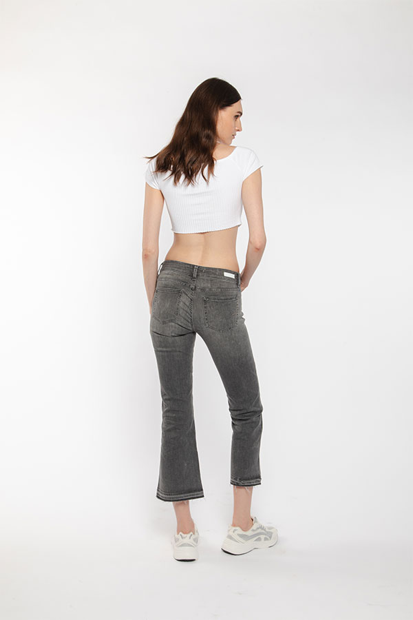 PS. Don't Forget Me SHARON LOW RISE FLARE CROPPED FIT Prezzo Ridotto