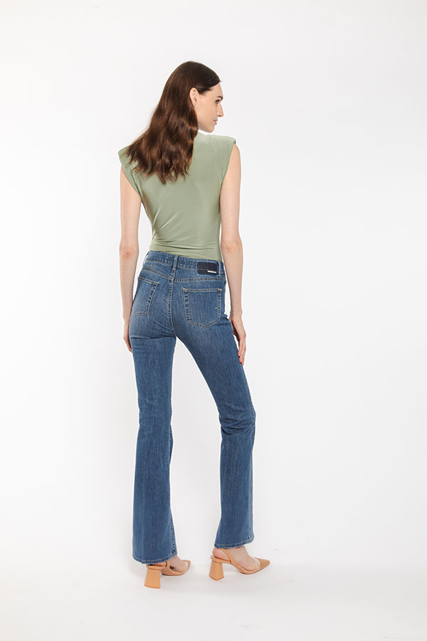 PS. Don't Forget Me MONICA HIGH RISE BELL BOTTOM FIT Sconto