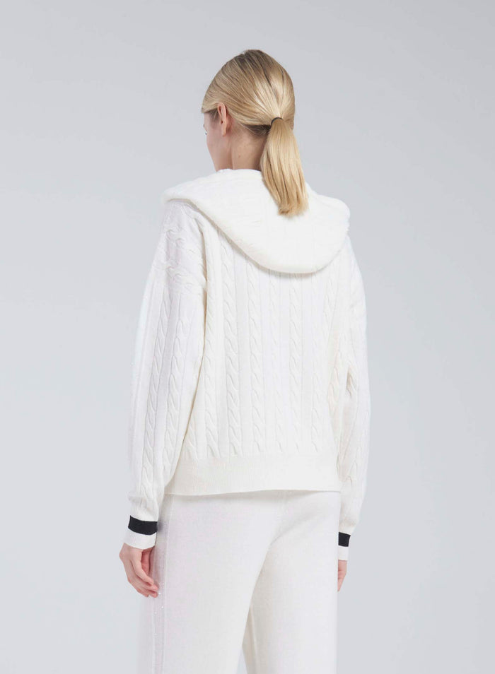 Lorena Antoniazzi FELPA IN MAGLIA A TRECCIA Outlet