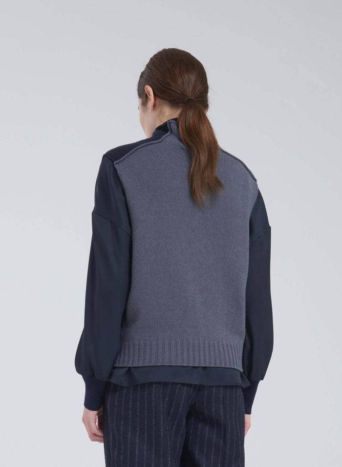 Lorena Antoniazzi GILET IN MAGLIA Saldi Di Fabbrica