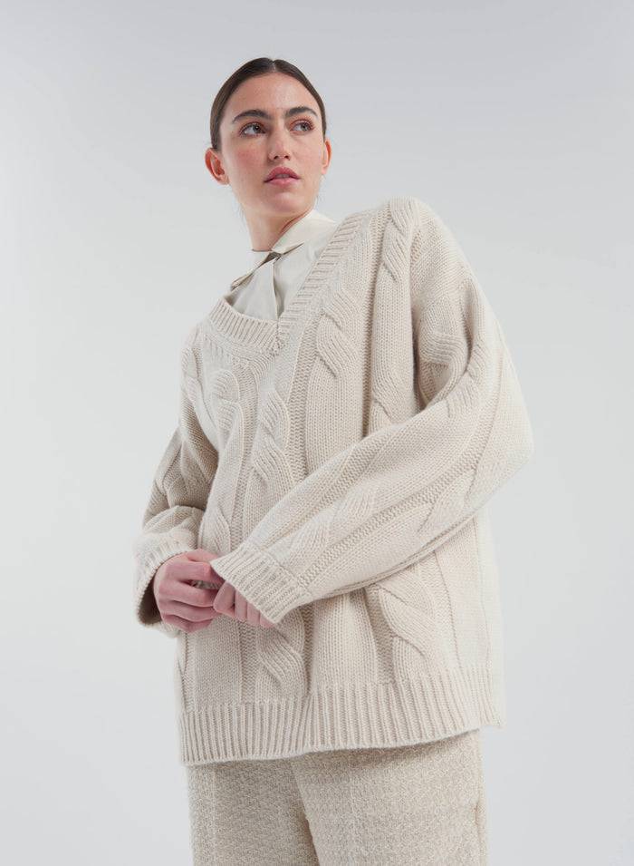 Lorena Antoniazzi MAGLIA IN LANA, CASHMERE E SETA Negozio