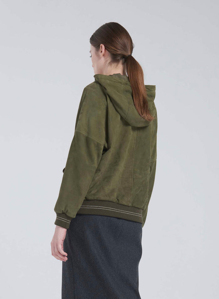 Lorena Antoniazzi BOMBER IN SUEDE Promozione