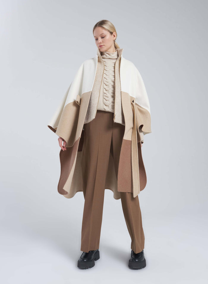 Lorena Antoniazzi MANTELLA IN LANA E ANGORA Shopping Online