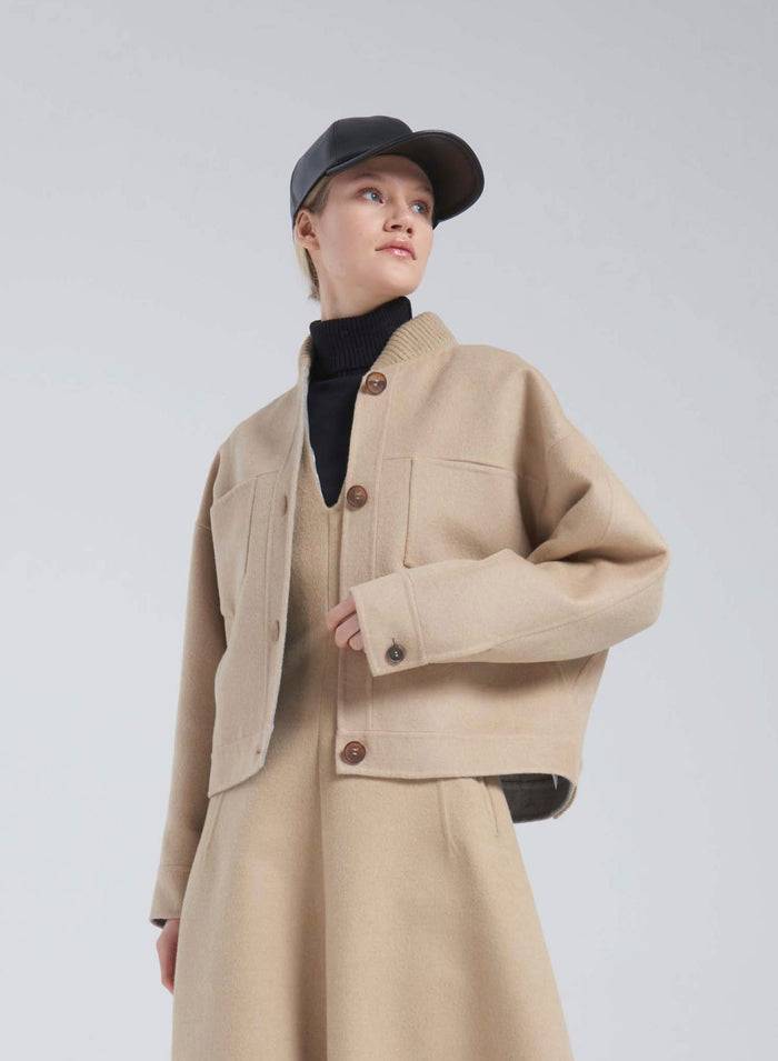 Lorena Antoniazzi BOMBER IN LANA E ANGORA Affare Del Giorno