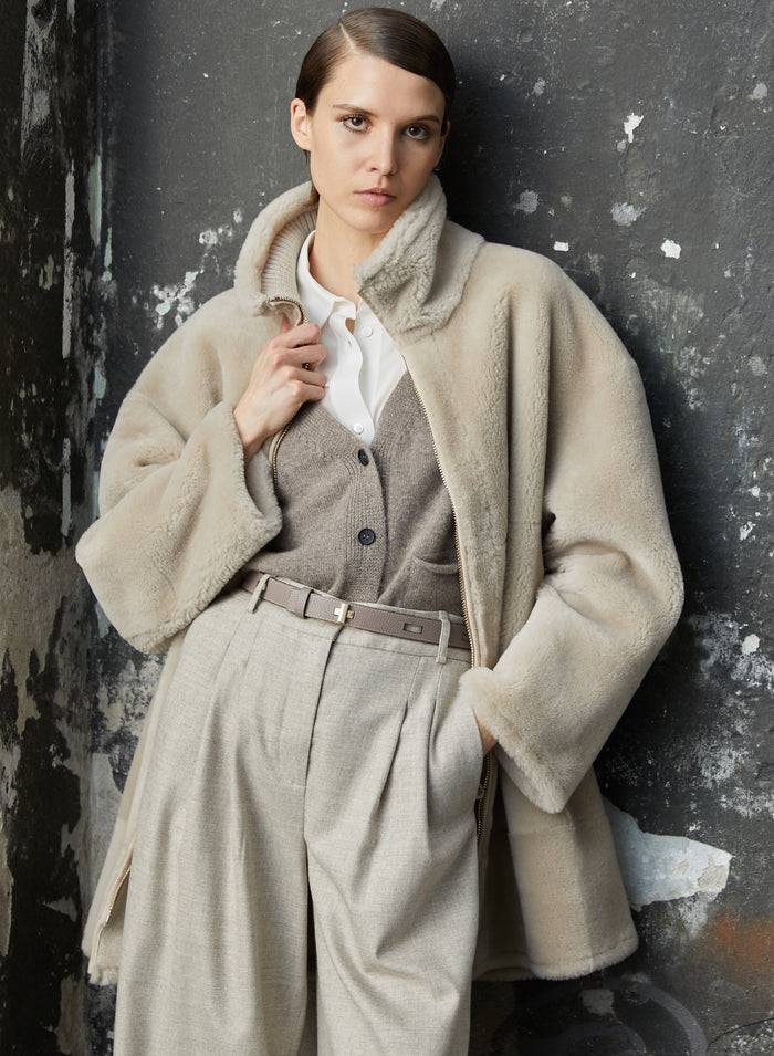 Lorena Antoniazzi CAPPOTTO IN MONTONE Sconto