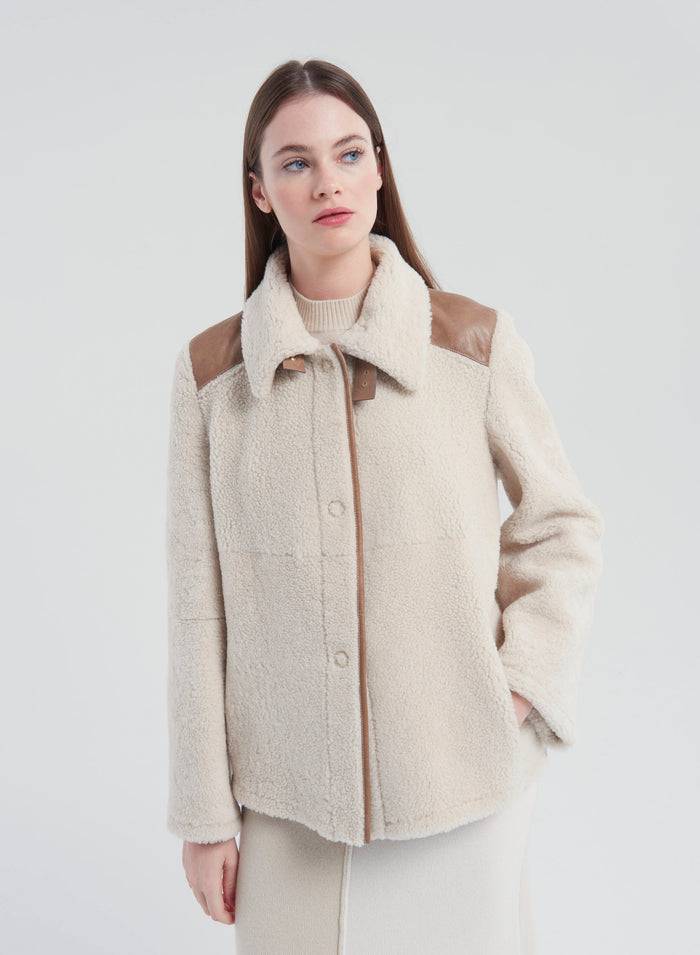 Lorena Antoniazzi CAPPOTTO IN MONTONE Outlet