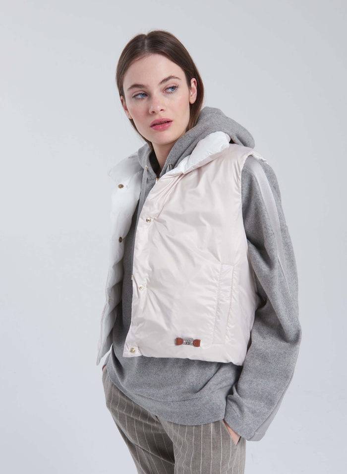 Lorena Antoniazzi GILET IN NYLON Saldi
