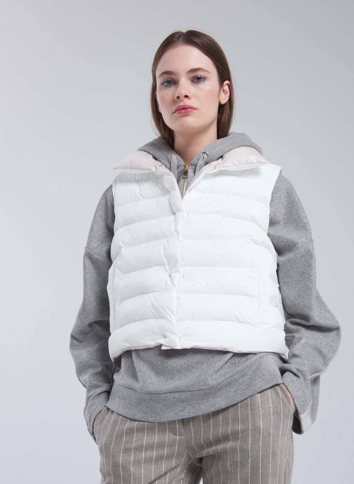 Lorena Antoniazzi GILET IN NYLON Saldi
