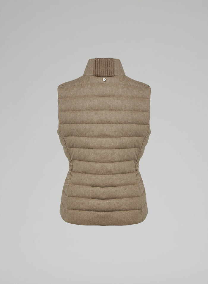 Lorena Antoniazzi GILET IMBOTTITO IN FLANELLA STRETCH Hotsell