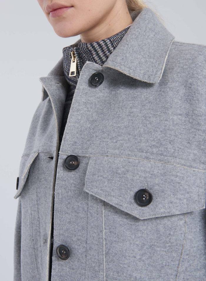 Lorena Antoniazzi CAPPOTTO IN LANA E CASHMERE Vendita Economica