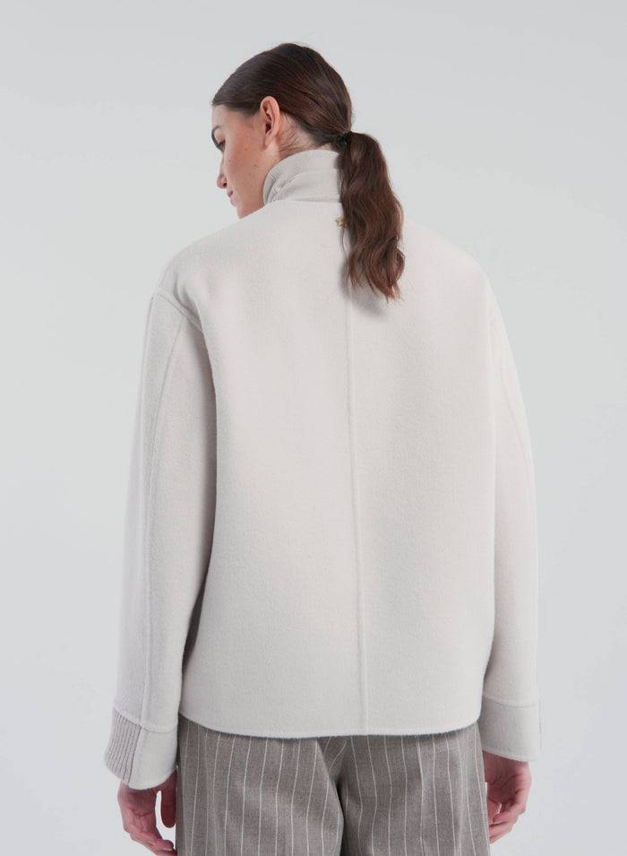 Lorena Antoniazzi CABAN IN LANA E ANGORA Saldi Di Fabbrica