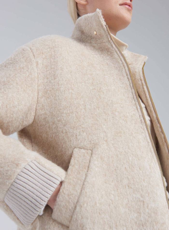 Lorena Antoniazzi BOMBER IN ALPACA E LANA Italia
