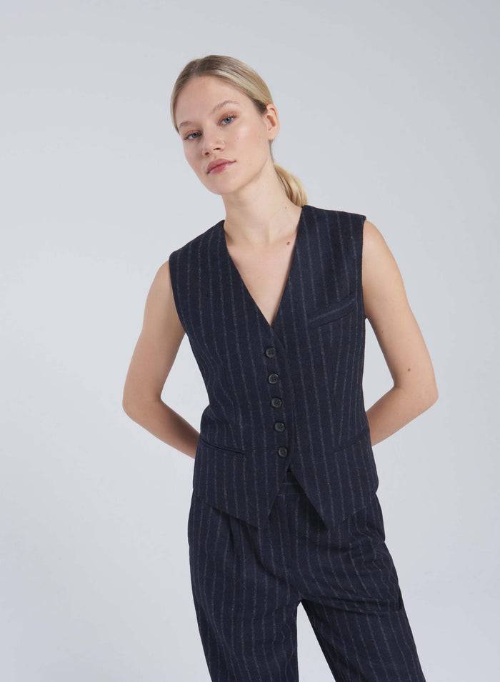 Lorena Antoniazzi GILET IN ALPACA E LANA Qualità Garantita