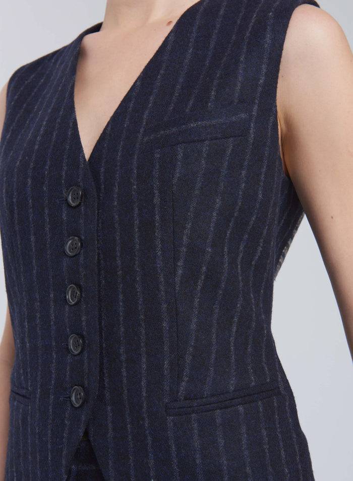 Lorena Antoniazzi GILET IN ALPACA E LANA Qualità Garantita